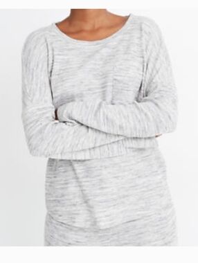 New Madewell Heathered Crewneck Oversized Pullover Sleep Loungewear Shirt